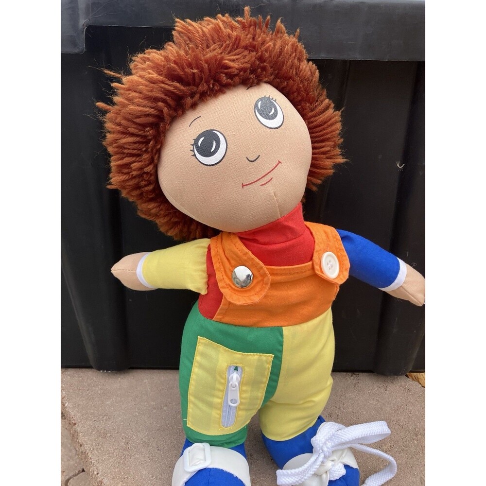 Children’s Factory Learn To Dress Doll 15” Educational Activity Plush Vintage